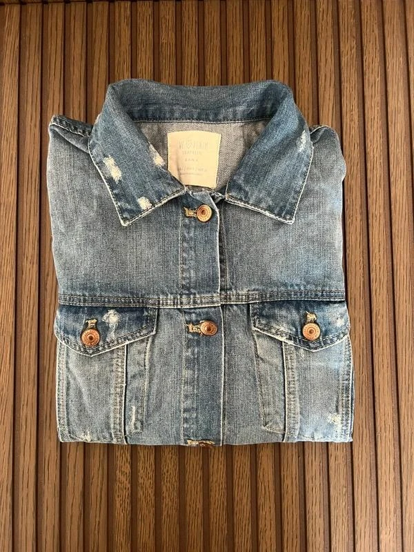 Zara Trafaluc spijkerjack met versleten effect – photo 2